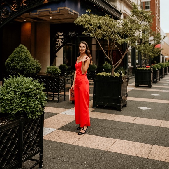 Lulu’s Red Jumpsuit - Picture 2 of 3